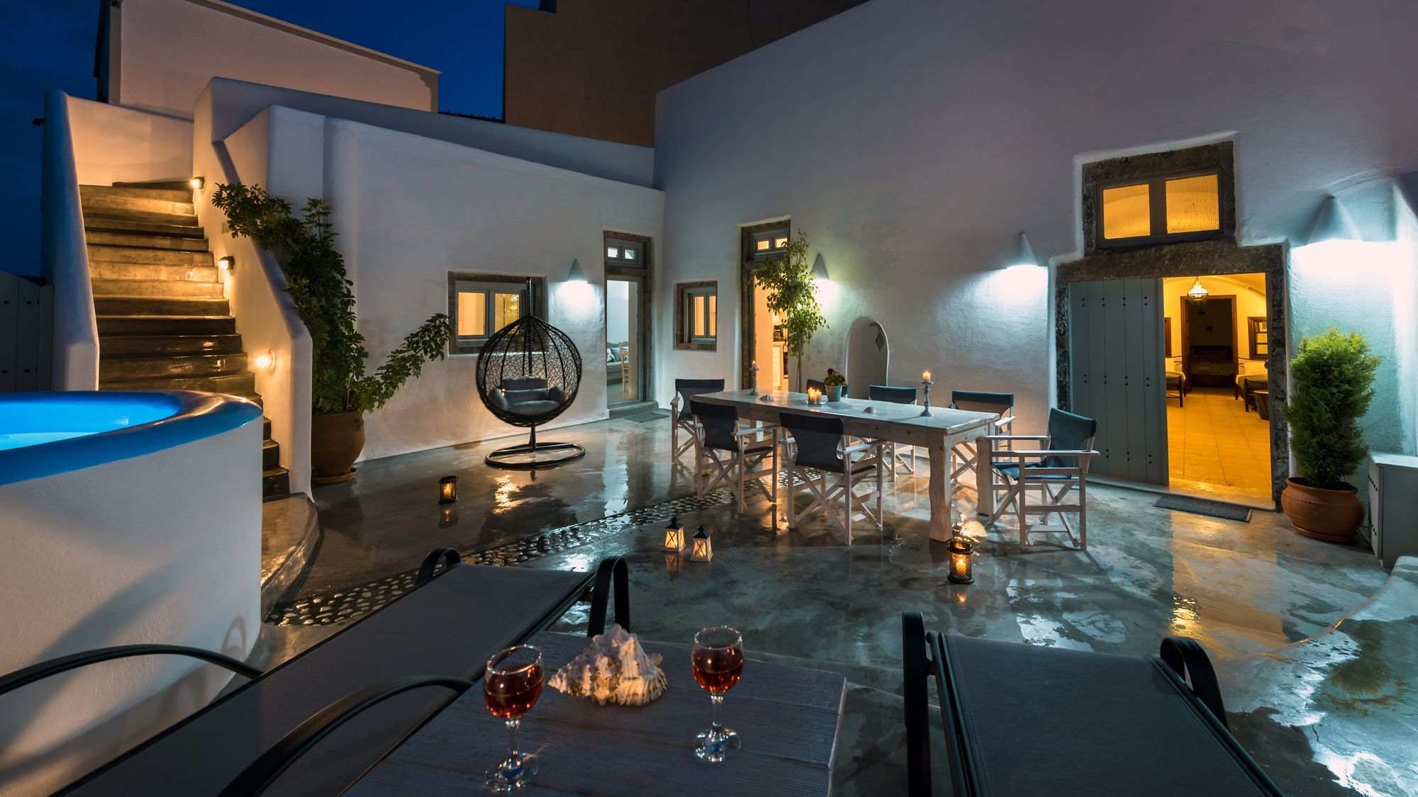 Nereids Villa Santorini Megalochori  Exterior foto